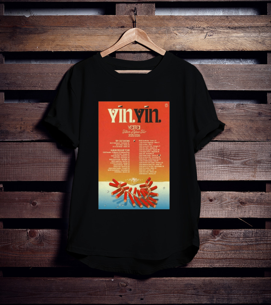 YĪN YĪN Yatta Album Release Tour 2025 2026 Europe And UK Dates T-Shirt