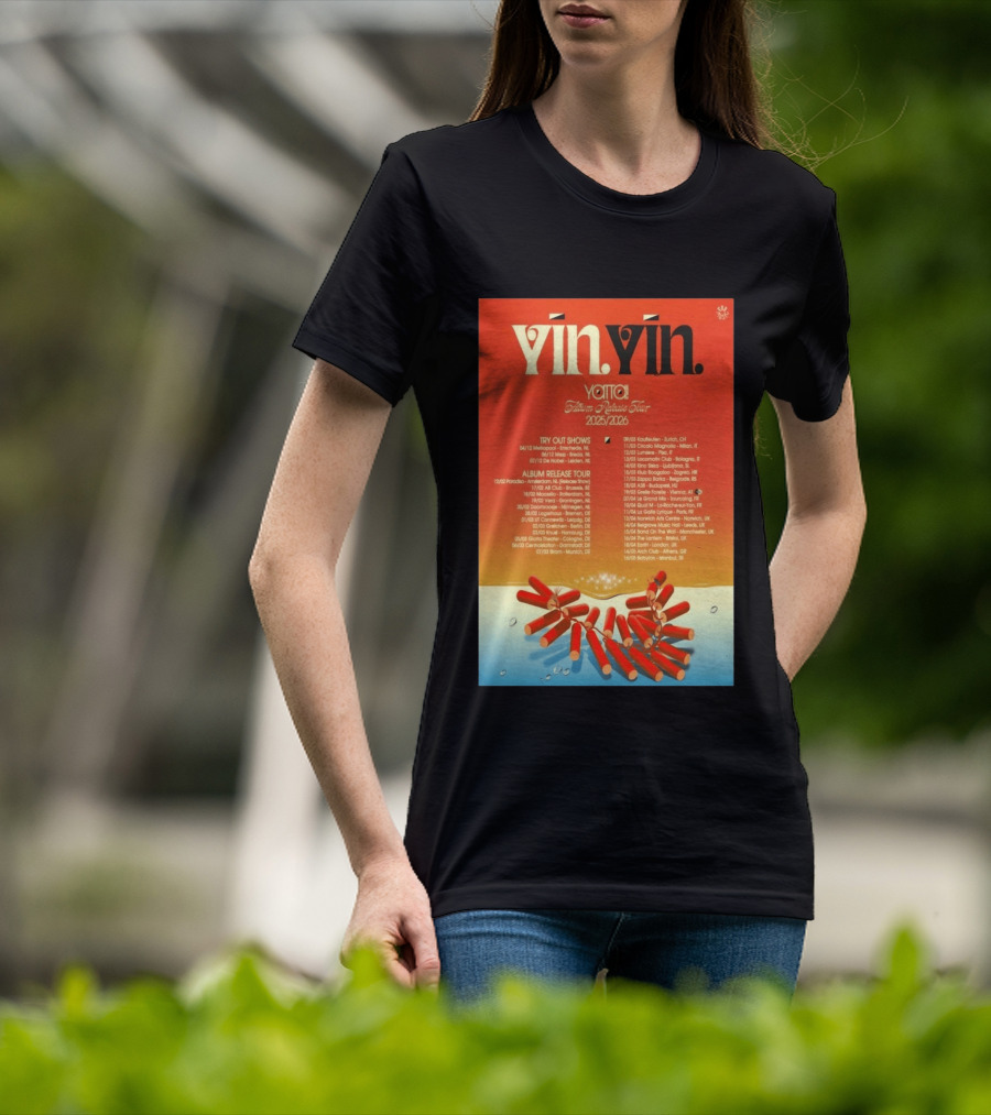 YĪN YĪN Yatta Album Release Tour 2025 2026 Europe And UK Dates T-Shirt