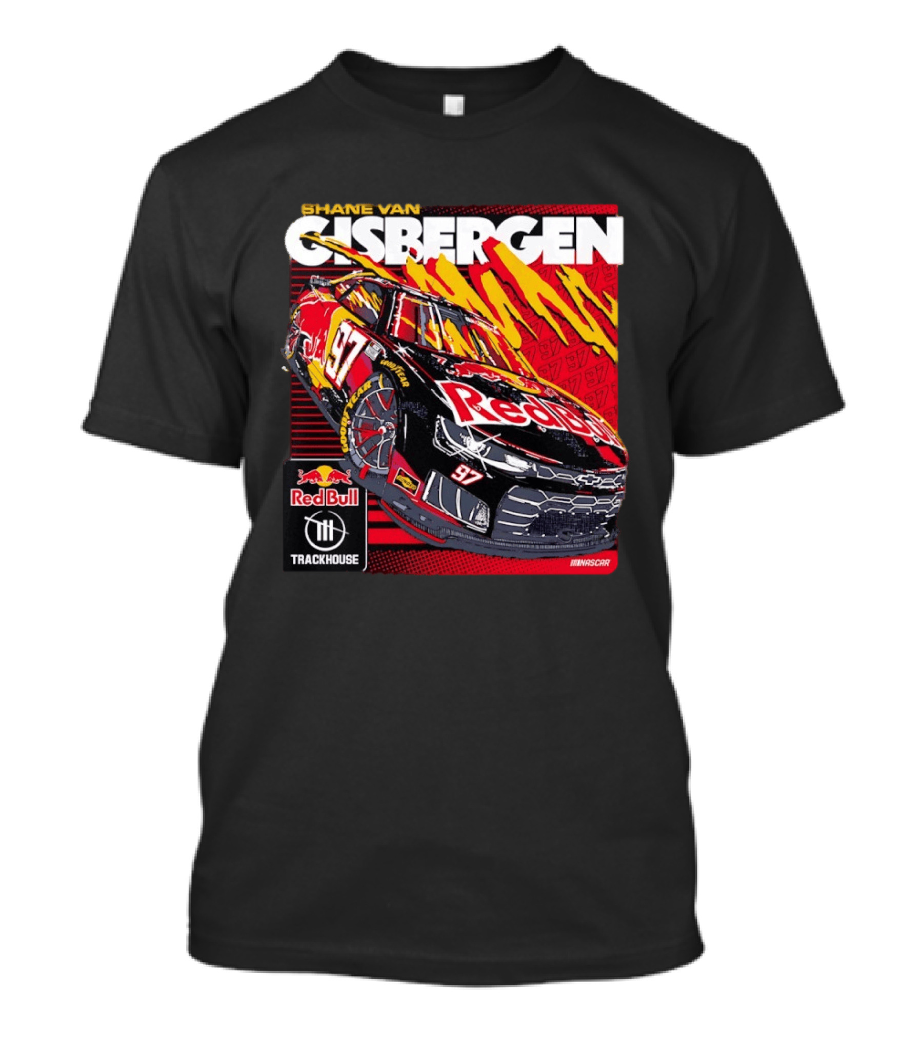 Shane Van Gisbergen No 97 Red Bull Chevrolet Camaro ZL1 Trackhouse NASCAR T-Shirt