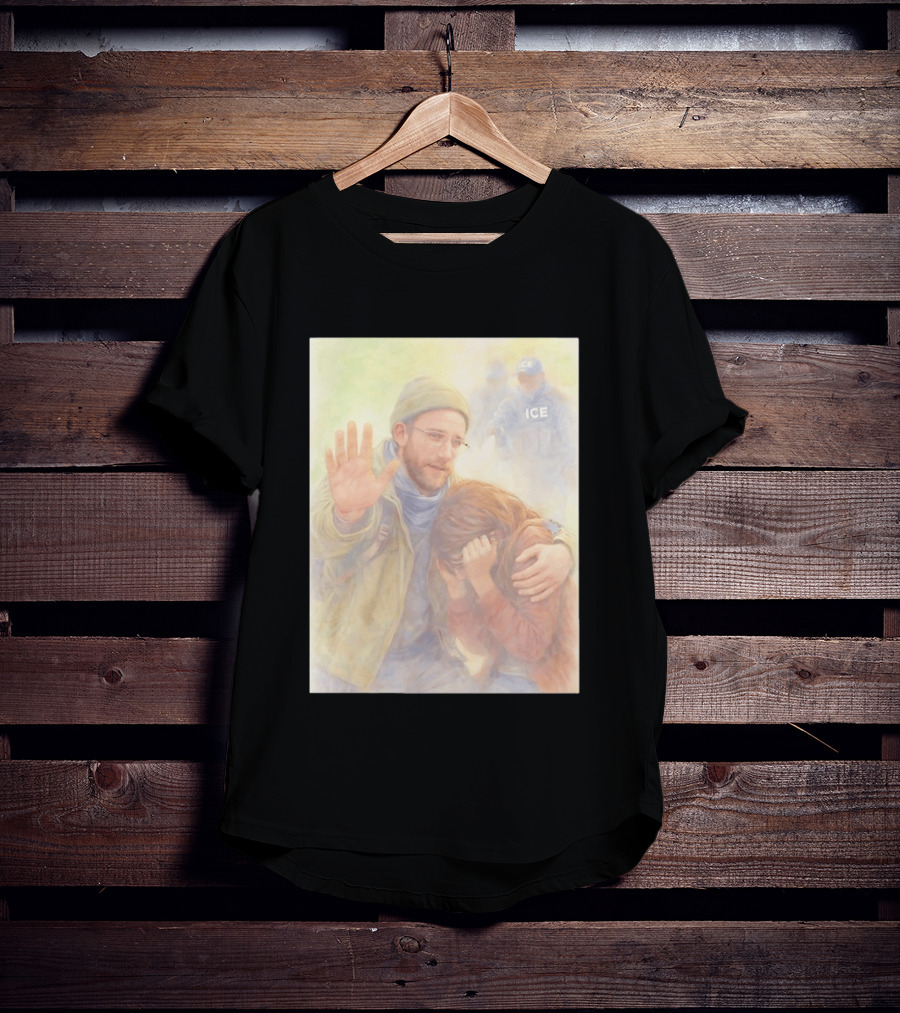Justice For Alex Pretti Rest In Peace Anti ICE Cross Compassionate Protest T-Shirt