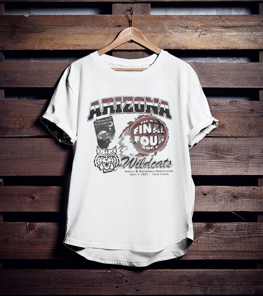 Arizona Wildcats NCAA Final Four 2001 Basketball Team Legacy T-Shirt