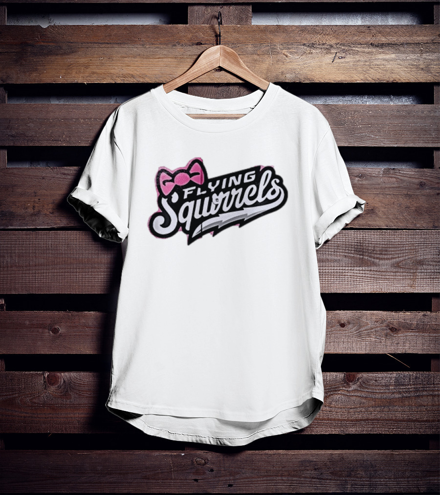 Richmond Flying Squirrels Nutasha Pink Bow Team Unveiled T-Shirt