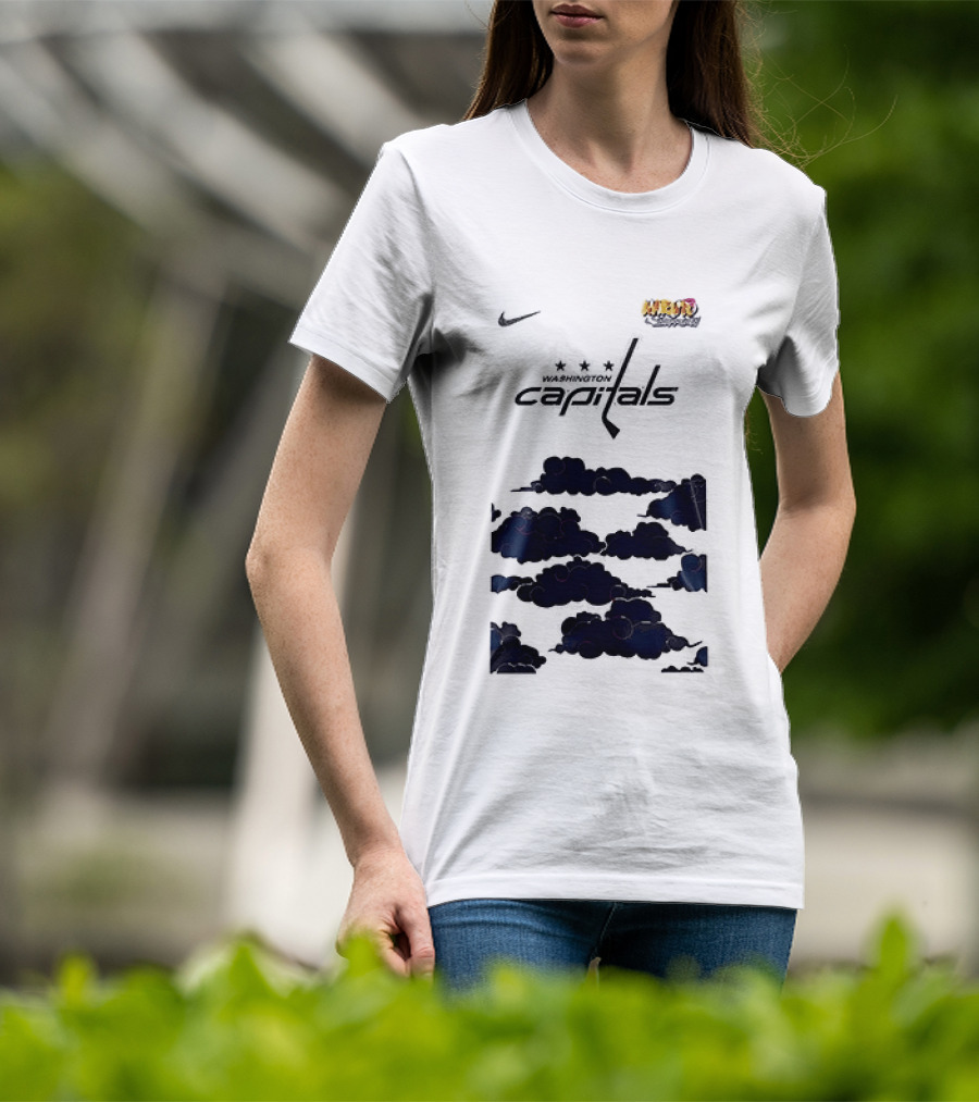 Nike Washington Capitals X Naruto Shippuden Collaboration T-Shirt