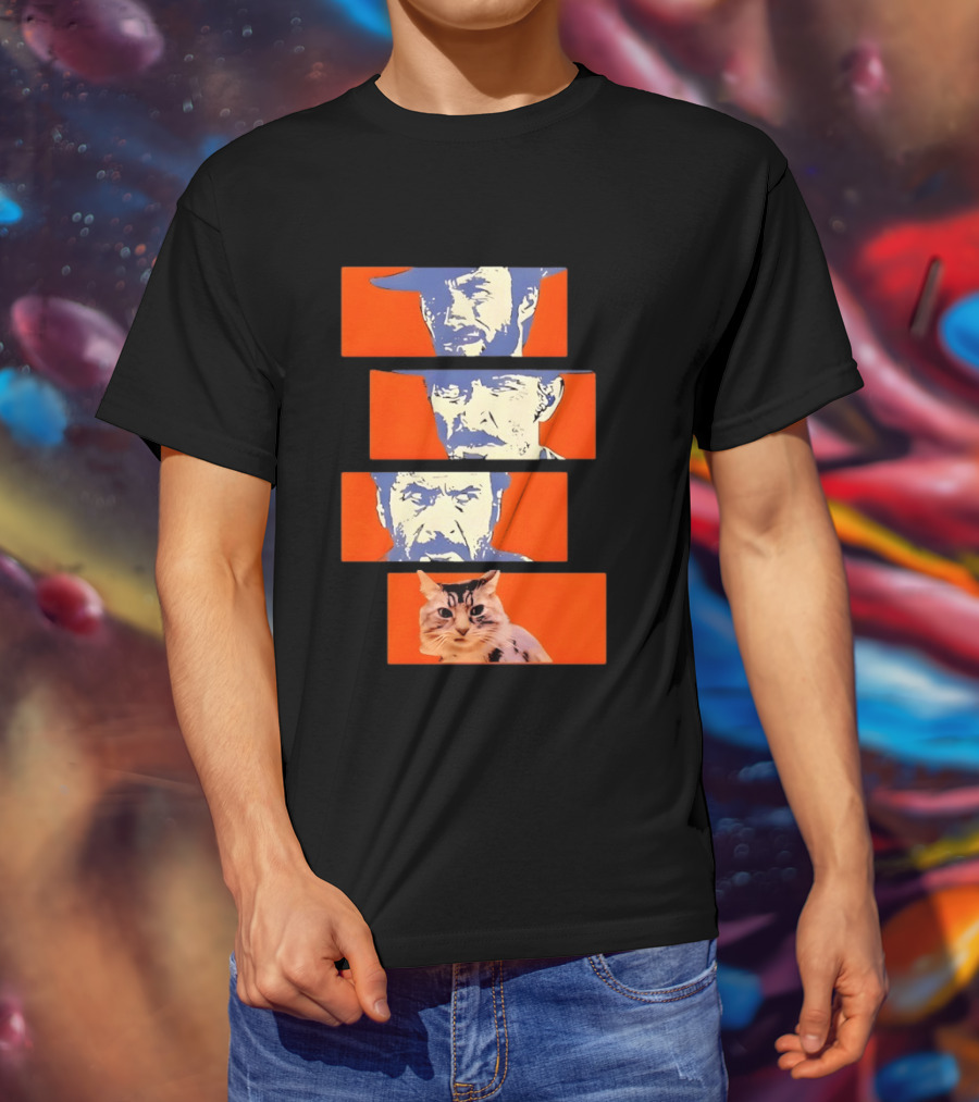 Buono Brutto Cattivo And Cat Pop T-Shirt
