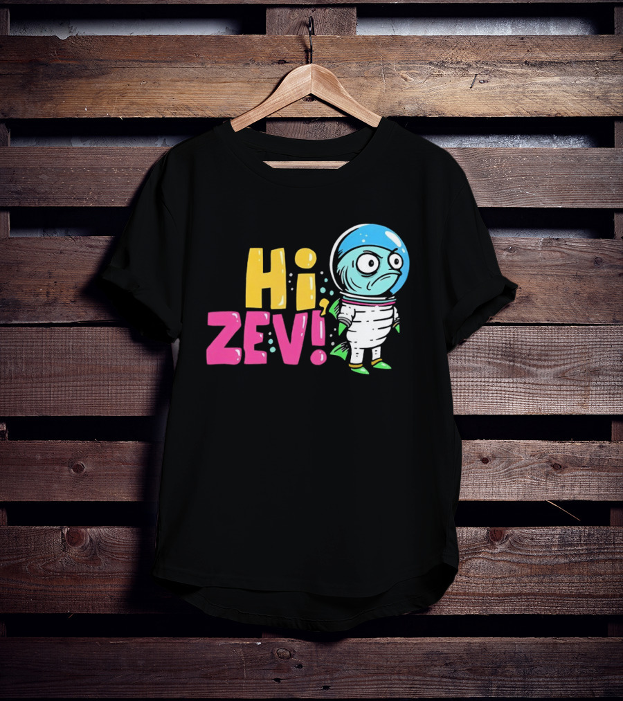 Hi ZEV Astronaut Fish In Spacesuit With Bubble Helmet T-Shirt
