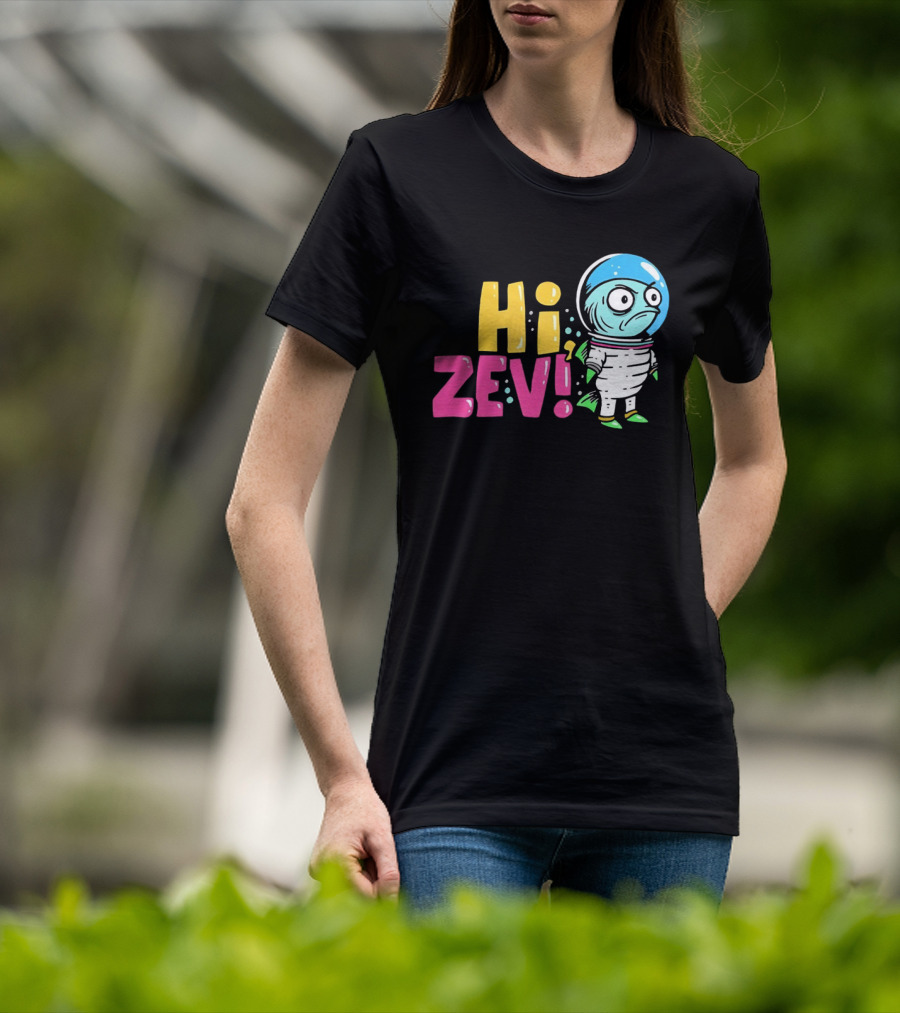 Hi ZEV Astronaut Fish In Spacesuit With Bubble Helmet T-Shirt