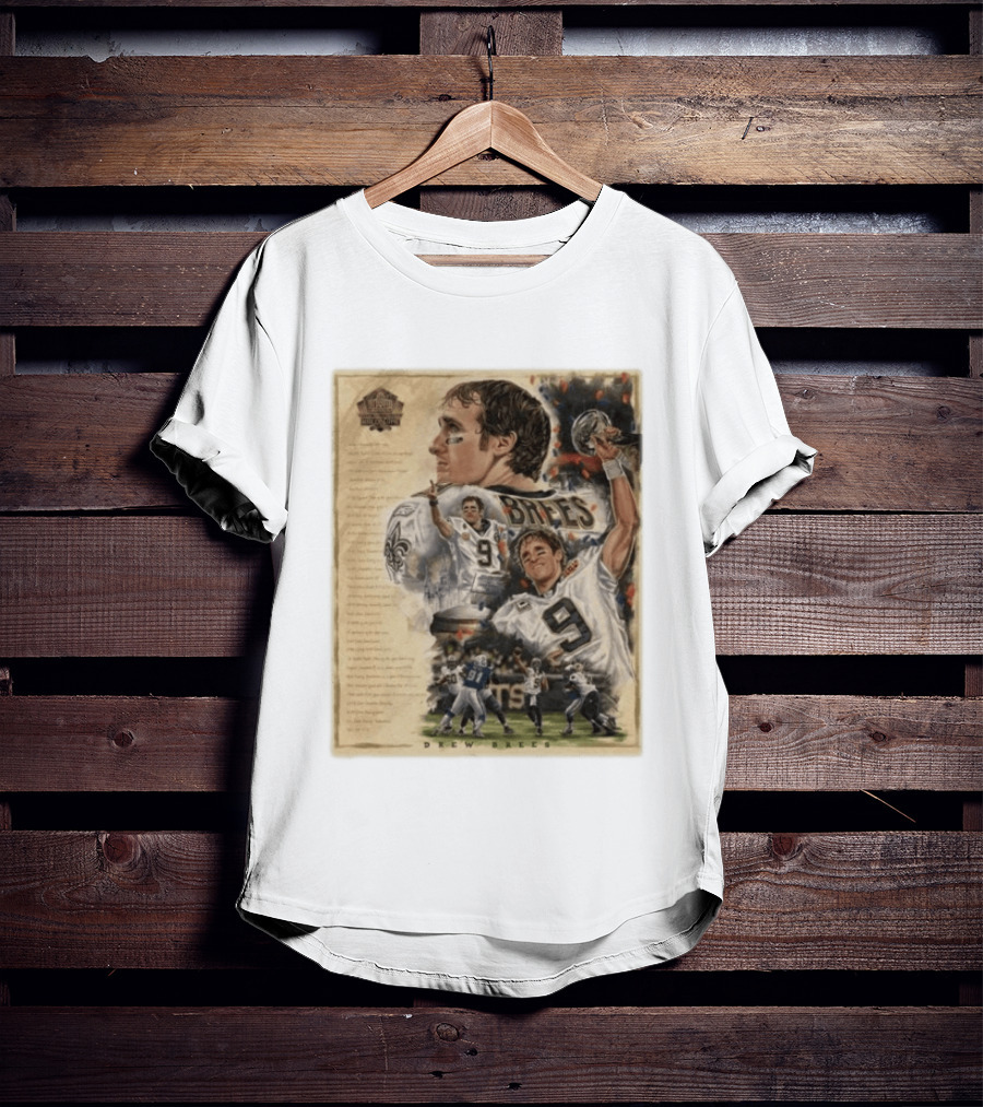 Drew Brees New Orleans Saints 2026 Pro Football Hall Of Fame Inductee First Ballot Hall Of Famer Quarterback Number 9 Legacy T-Shirt