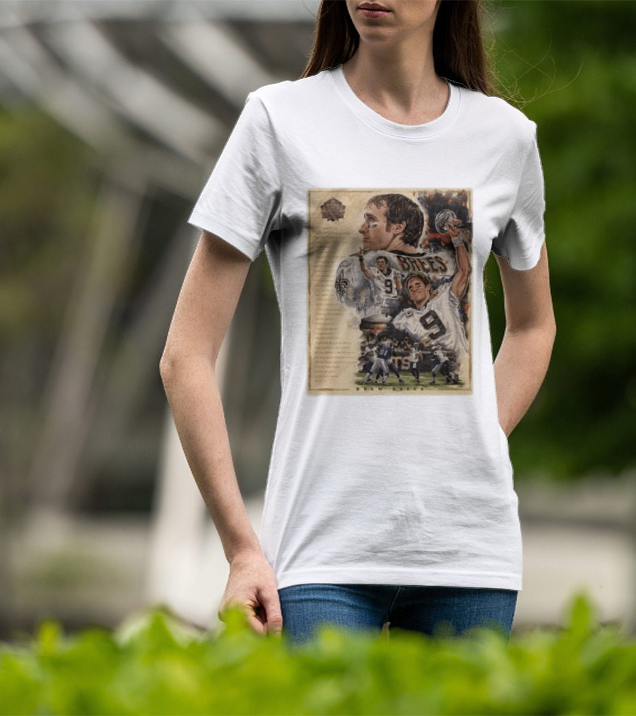 Drew Brees New Orleans Saints 2026 Pro Football Hall Of Fame Inductee First Ballot Hall Of Famer Quarterback Number 9 Legacy T-Shirt