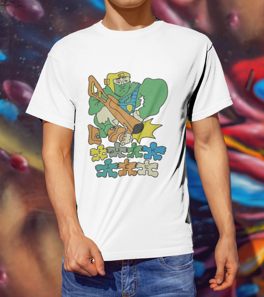 Honeytv Fuck Ice Retro Soldier Puzzle T-Shirt