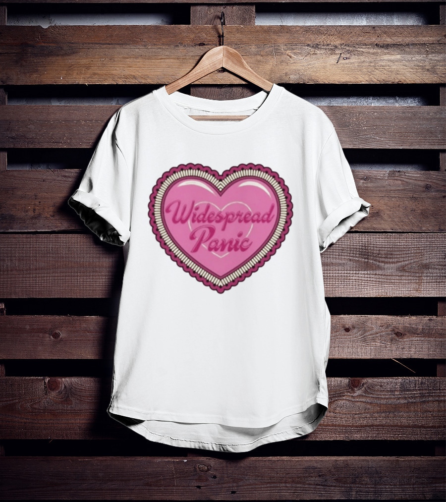 Widespread Panic Heart Pink Love T-Shirt