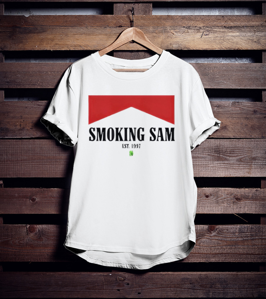 Smoking Sam Est 1997 Marlboro Man Seattle Football T-Shirt