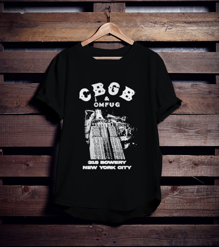 CBGB OMFUG 315 Bowery New York City Empire Grunge T-Shirt