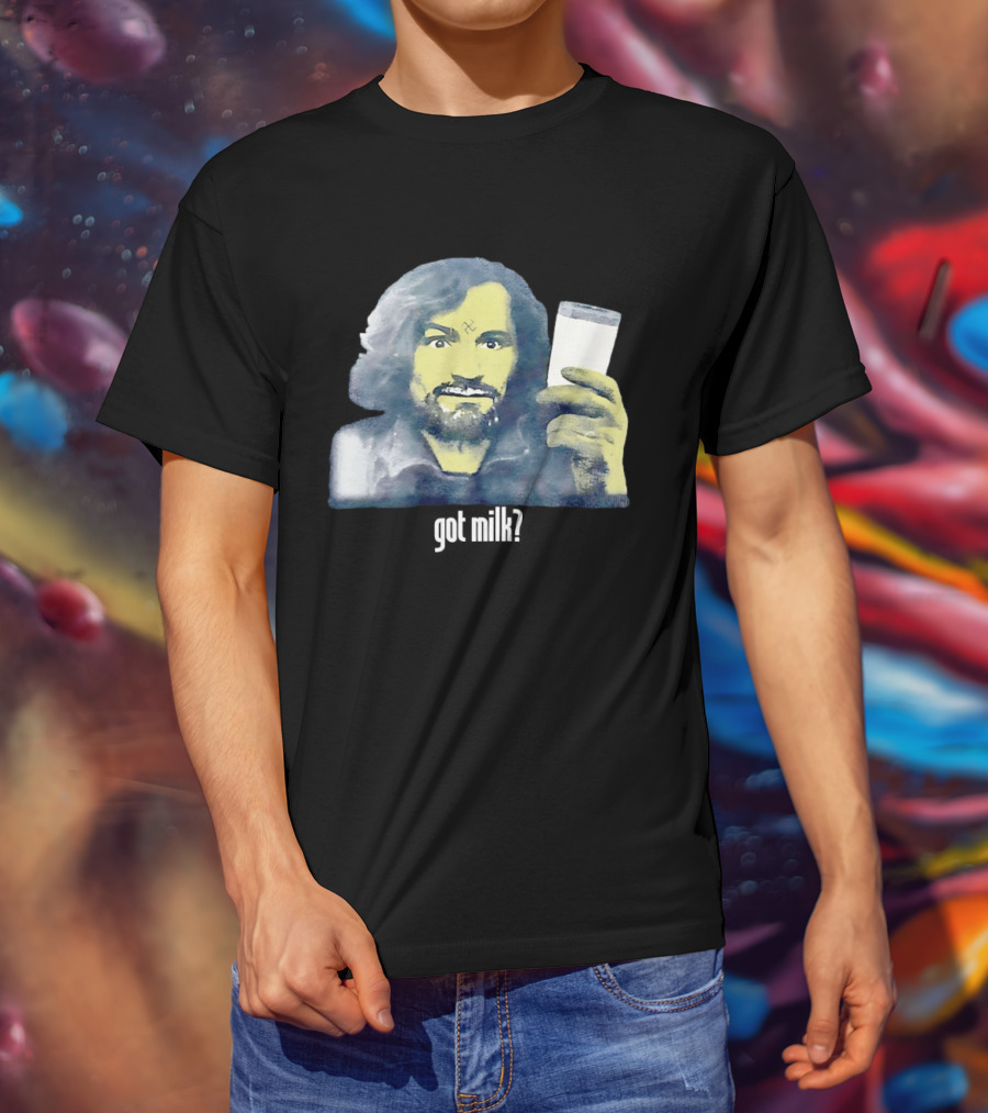 Charles Manson Got Milk' Iconic Meme Concept T-Shirt