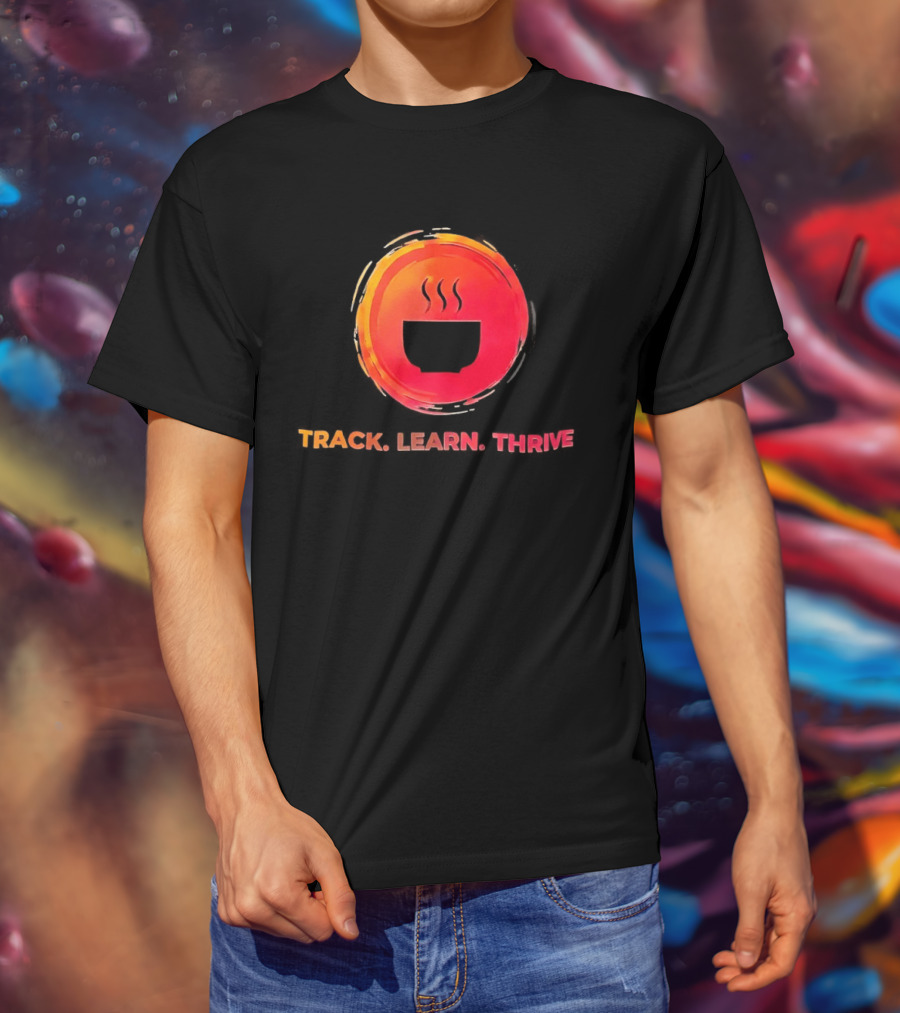 Coffee Track Learn Thrive Steaming T-Shirt