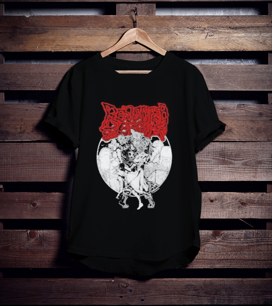 Lamb Mask Heart Motif Until Death Valentine's Symbolism T-Shirt