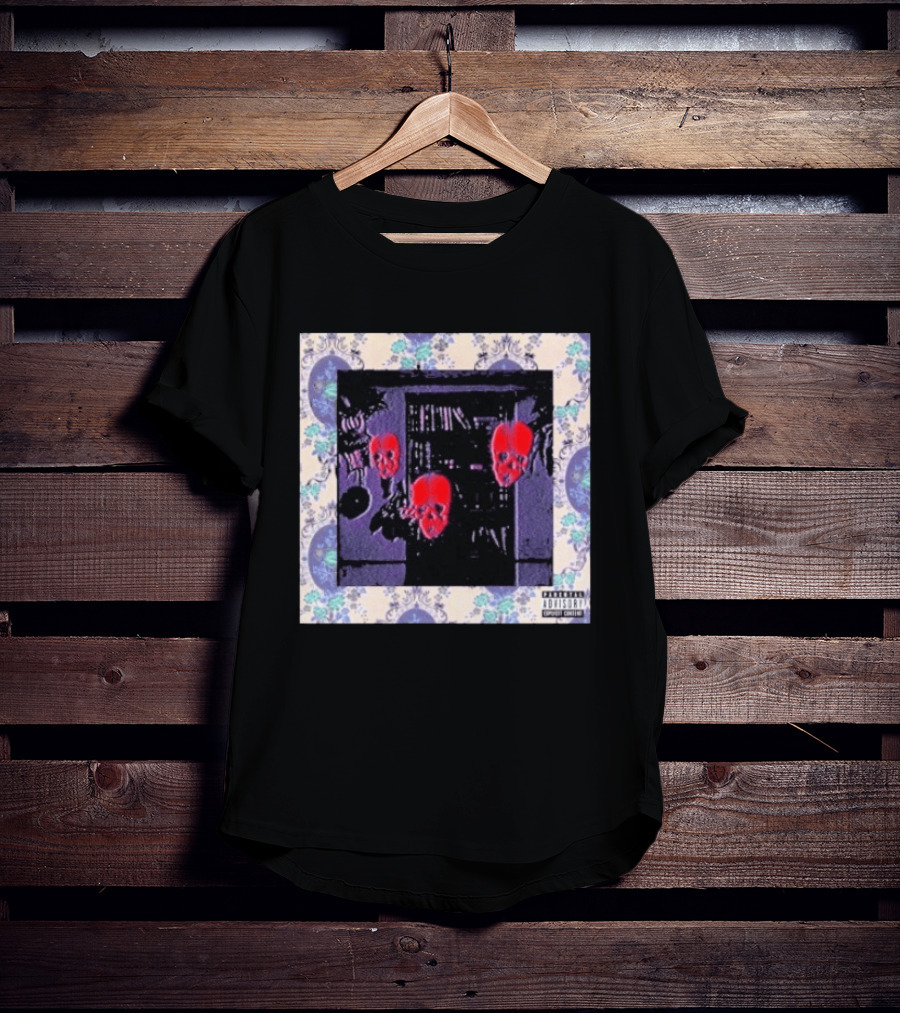 Suicideboys Kill Yourself Part IX The Soulseek Saga Album Cover With Parental Advisory Flowers And Skulls T-Shirt