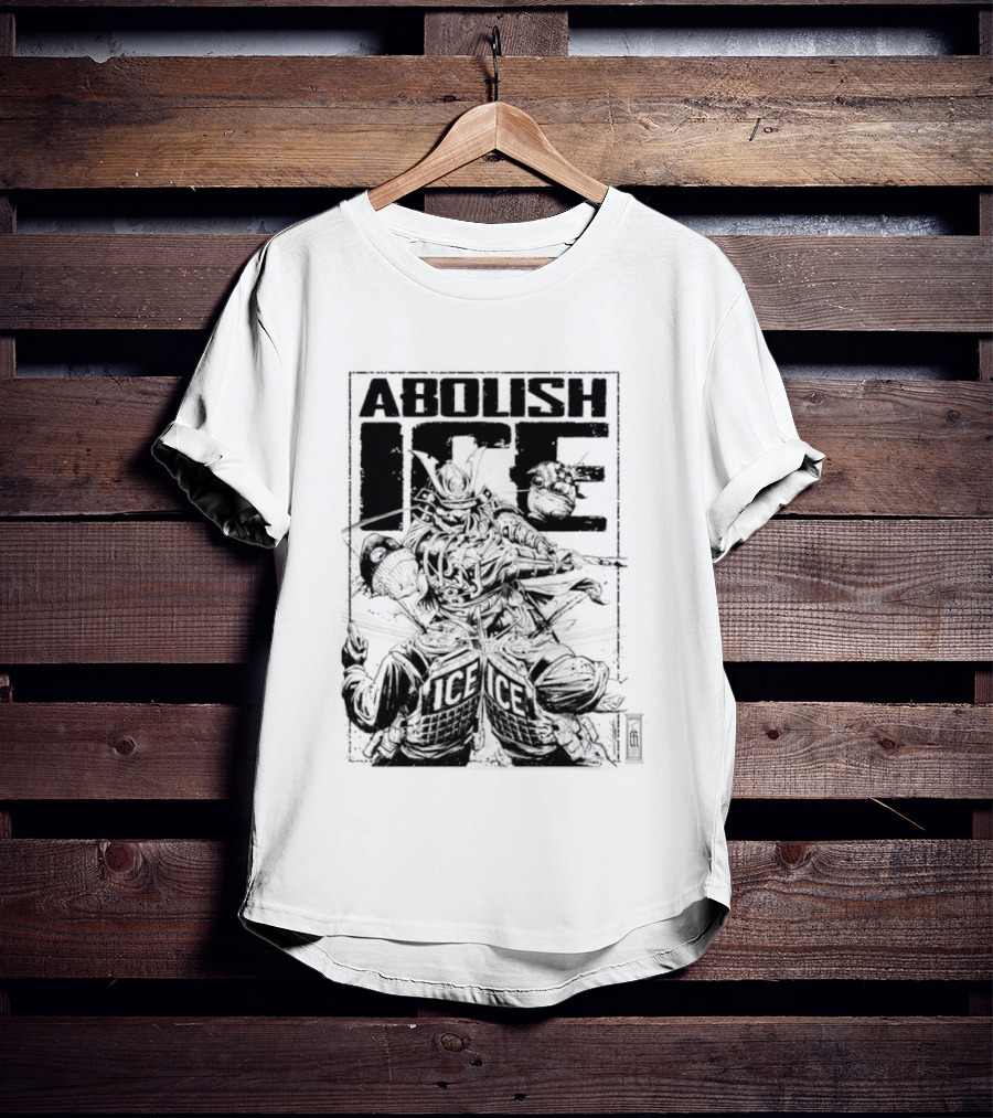Abolish Ice Samurai Warrior Protest T-Shirt
