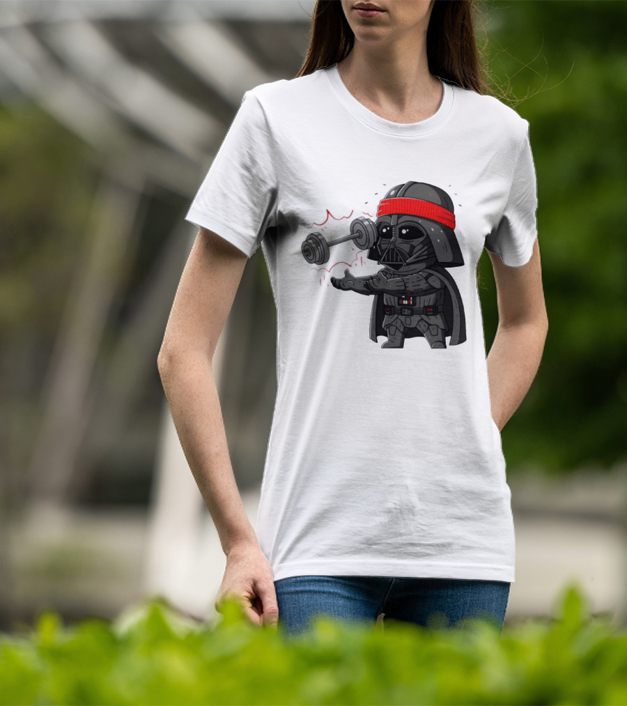 Force Lift Red Bandana Parody Villain Exercise Humor T-Shirt