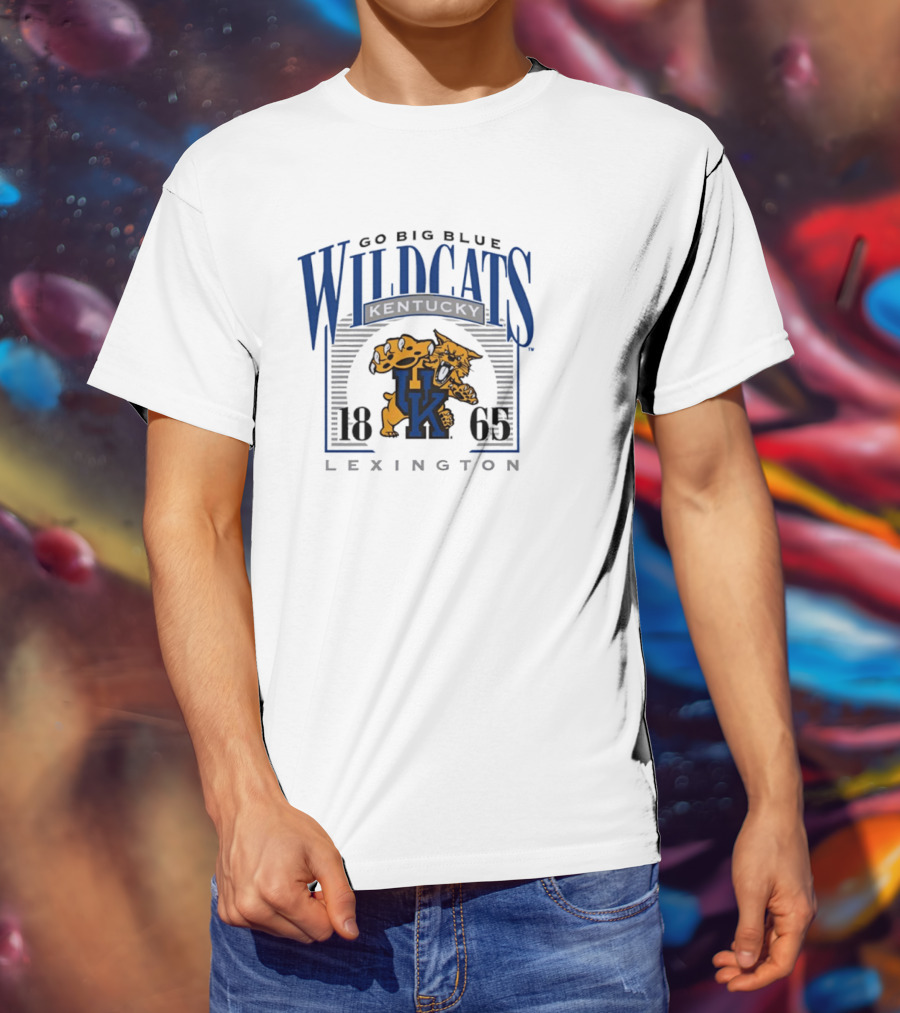 Go Big Blue Wildcats Kentucky 1865 Lexington UK T-Shirt
