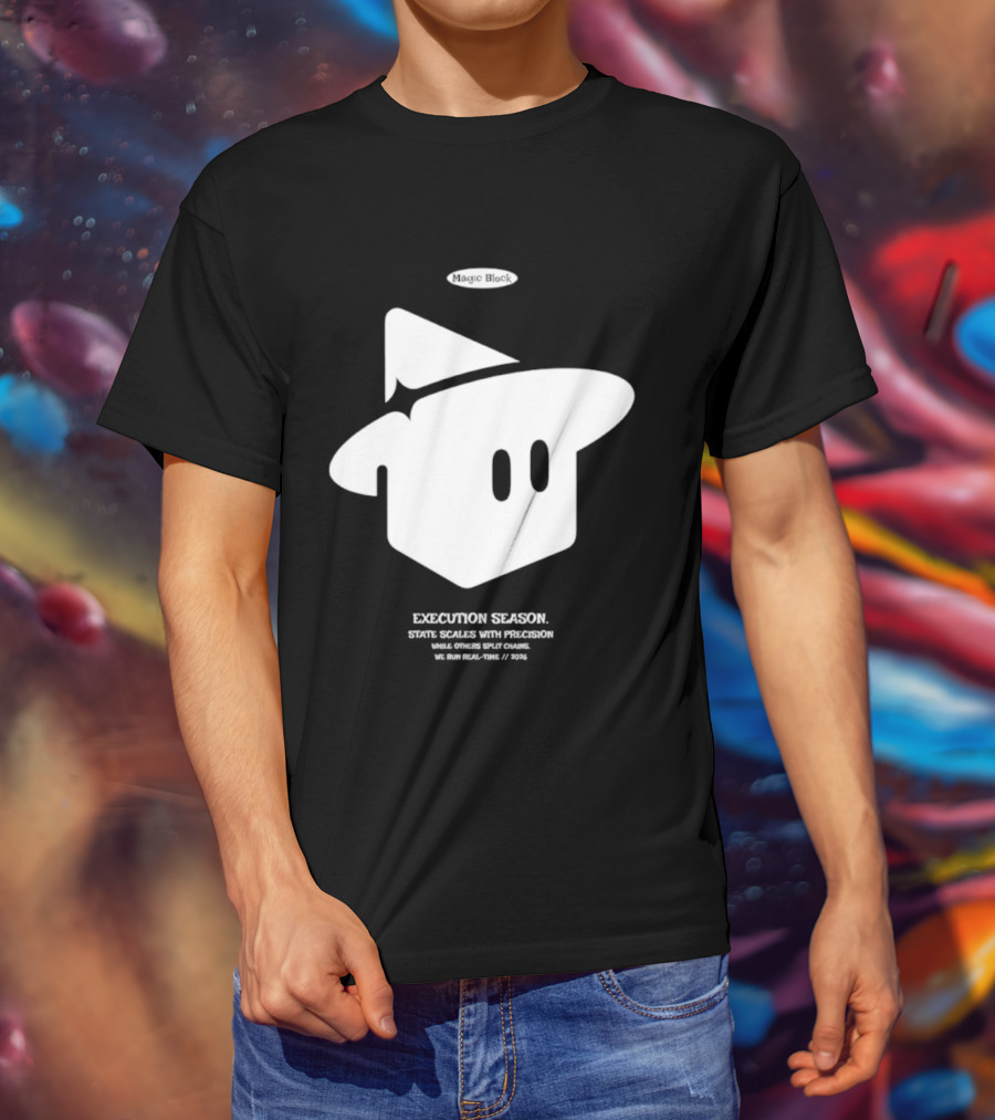 Execution Season Magic Block State Scales With Precision T-Shirt