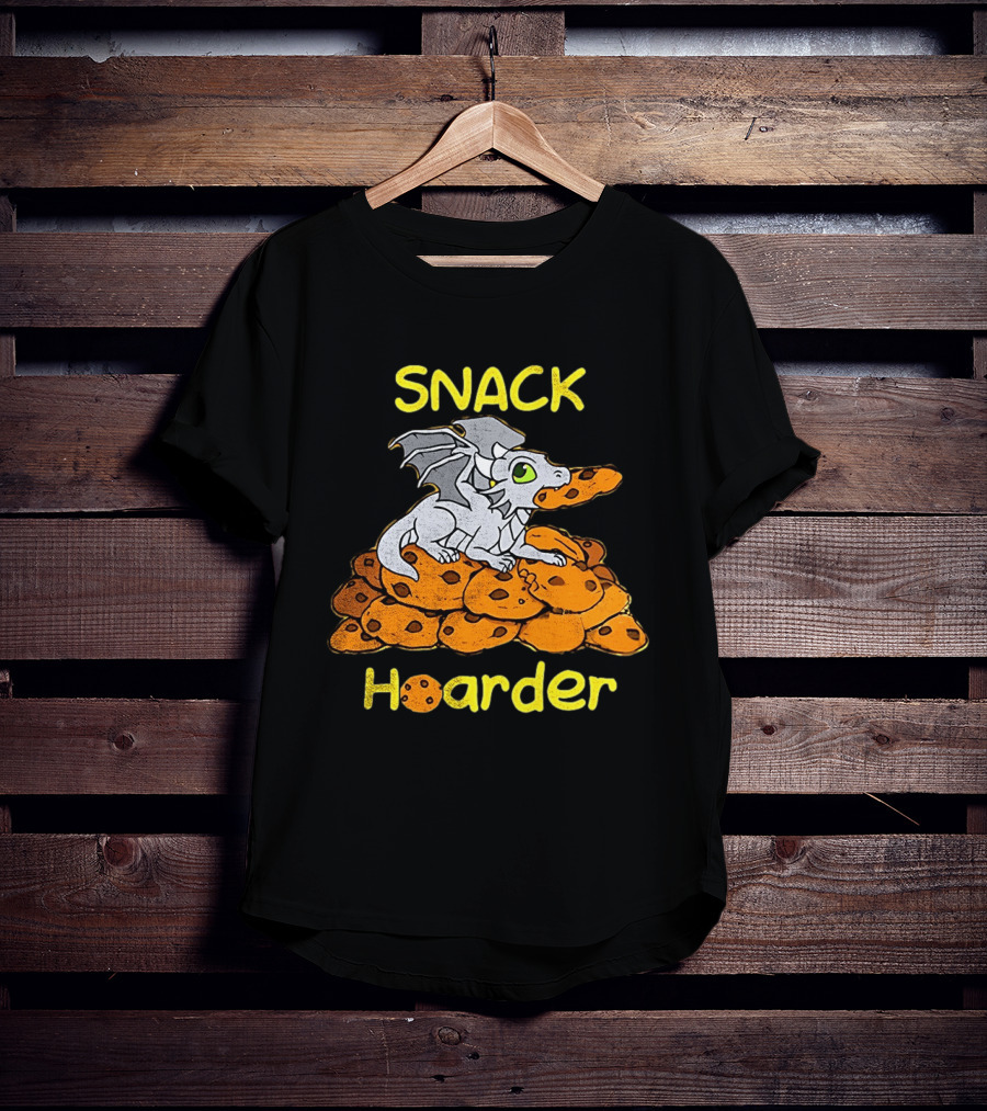 Snack Hoarder Dragon With Cookies T-Shirt
