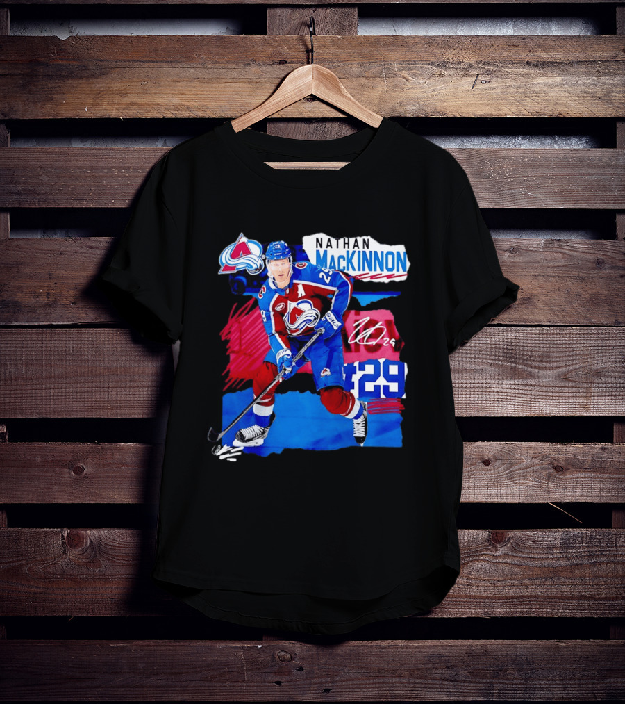 Nathan MacKinnon 29 Colorado Avalanche Hockey NHL Player T-Shirt