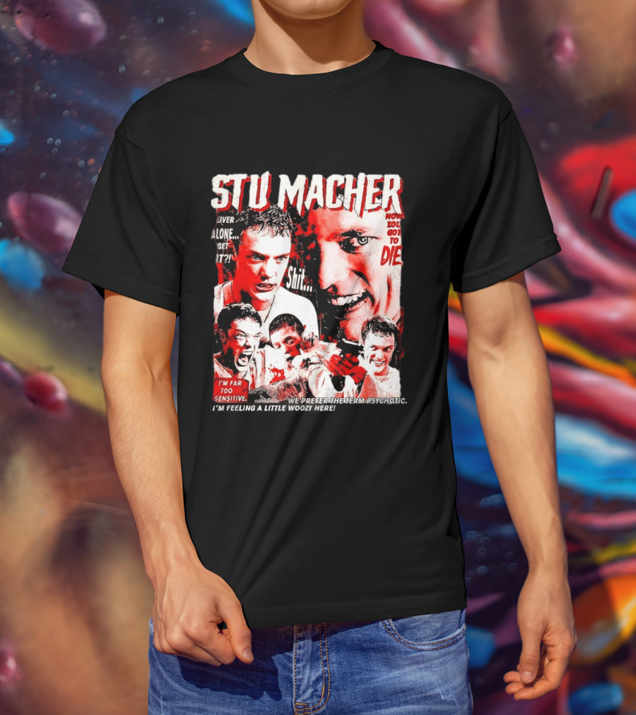 Stu Macher Scream Movie Liver Alone Get It Iconic Horror T-Shirt