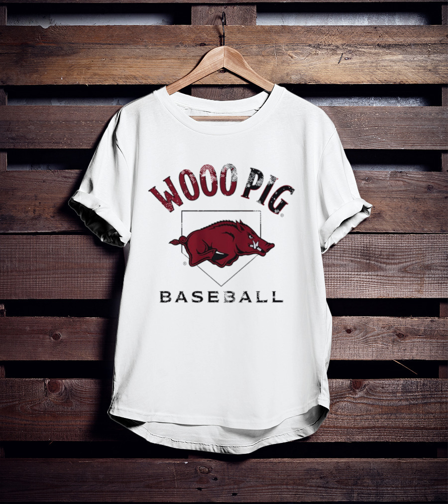 Arkansas Razorbacks Baseball Wooo Pig Motivation T-Shirt