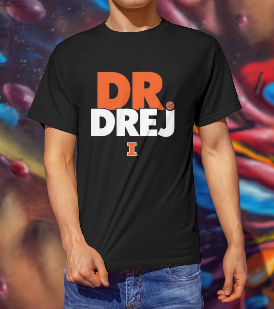 Andrej Stojakovic Dr. Drej I Illinois Fighting Illini T-Shirt