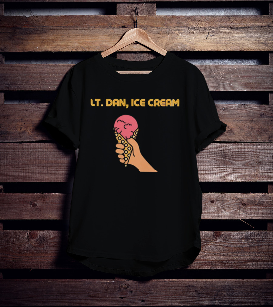 LT Dan Ice Cream Cone Hand T-Shirt