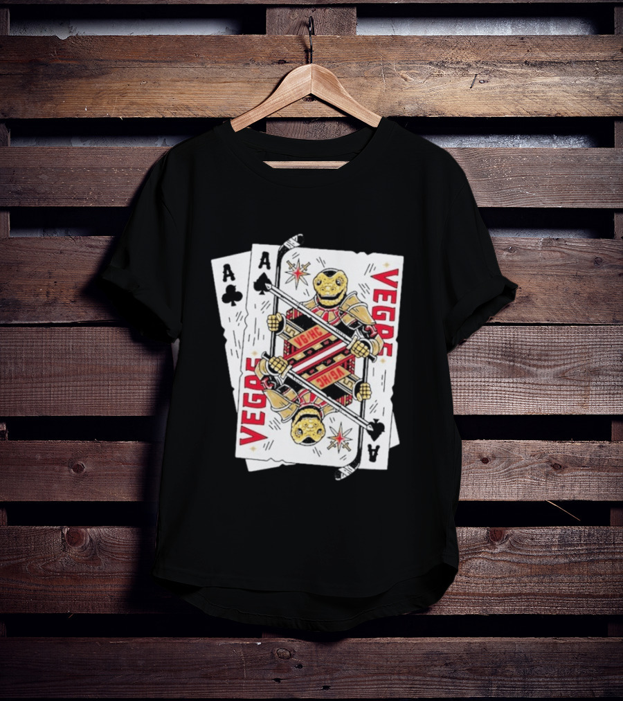 Vegas Golden Knights Chance Ace Playing Cards T-Shirt