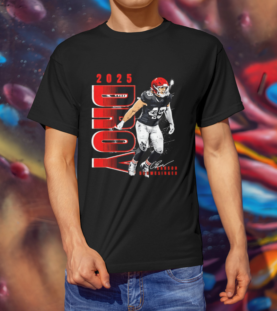 2025 DROY Carson Schwesinger Cleveland Browns T-Shirt