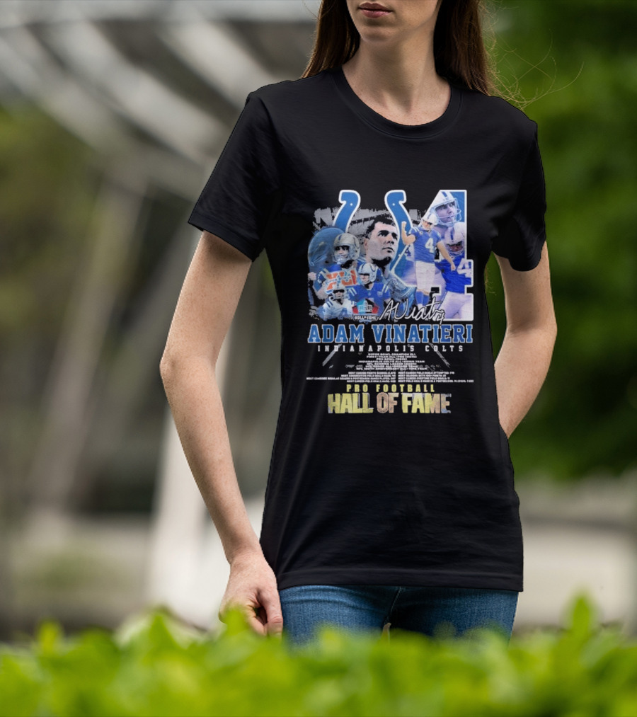 Indianapolis Colts Adam Vinatieri Pro Football Hall Of Fame T-Shirt