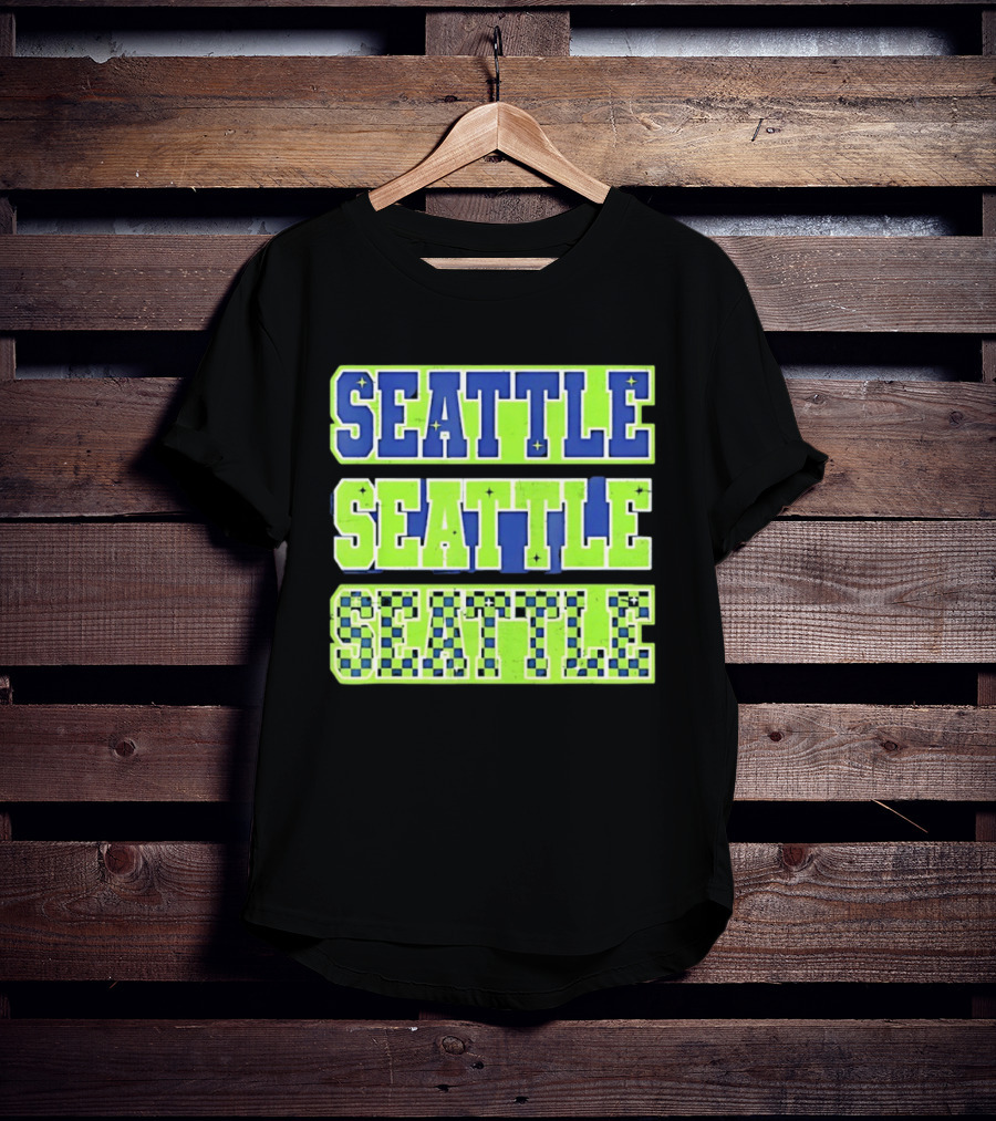 Seattle Seahawks Neon Green Seattle Seattle T-Shirt