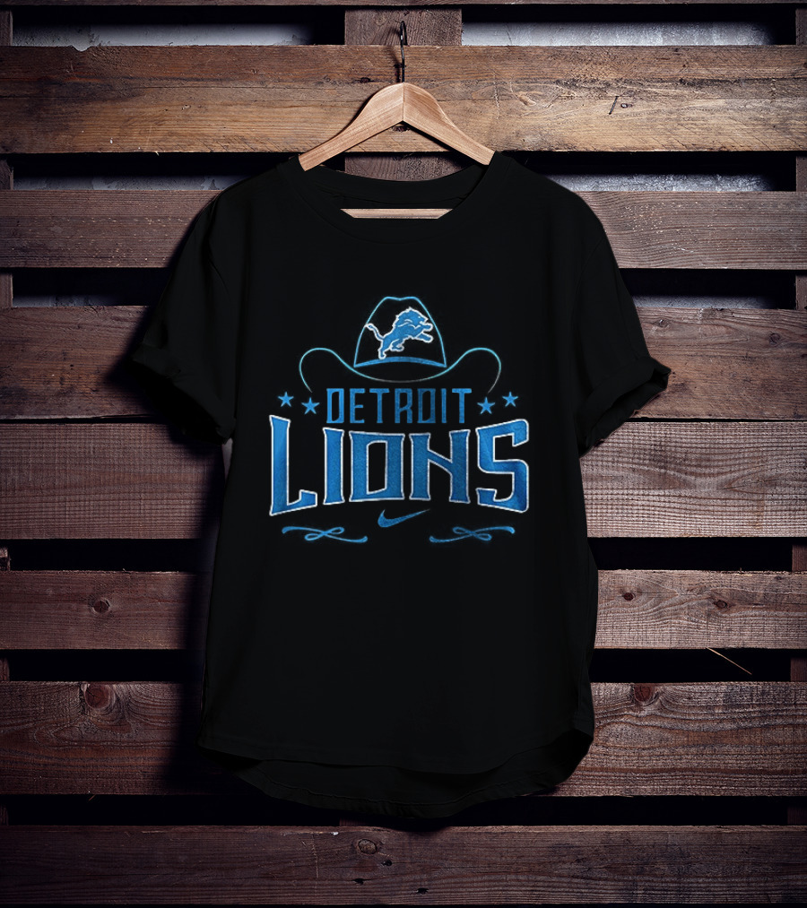 Detroit Lions Never Underestimate Who Is A George Strait Fan T-Shirt