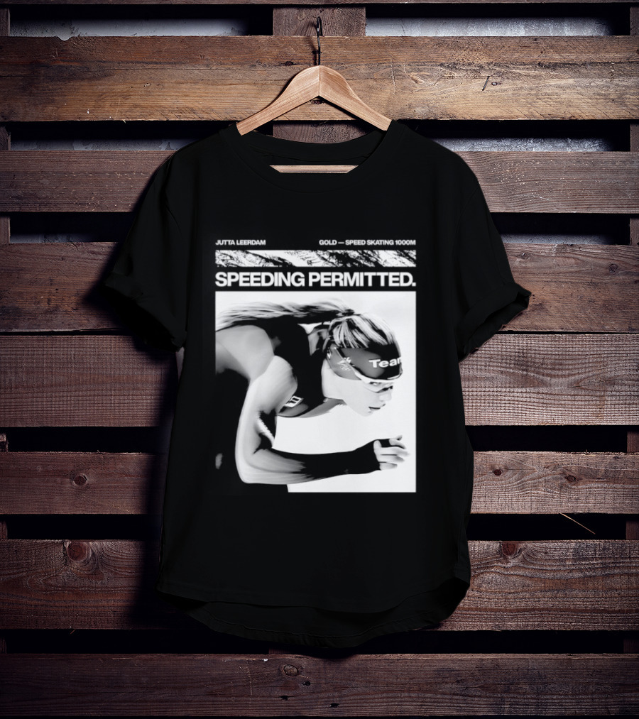 Jutta Leerdam Nike Speeding Permitted Gold Medal 1000m Olympic Speed Skating T-Shirt