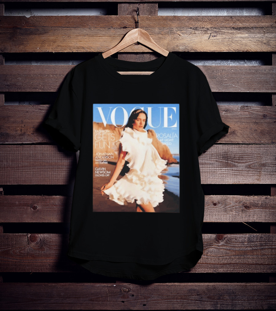 Vogue Spring Fashion Rosalia At Light Speed Jonathan Anderson Gavin Newsom T-Shirt