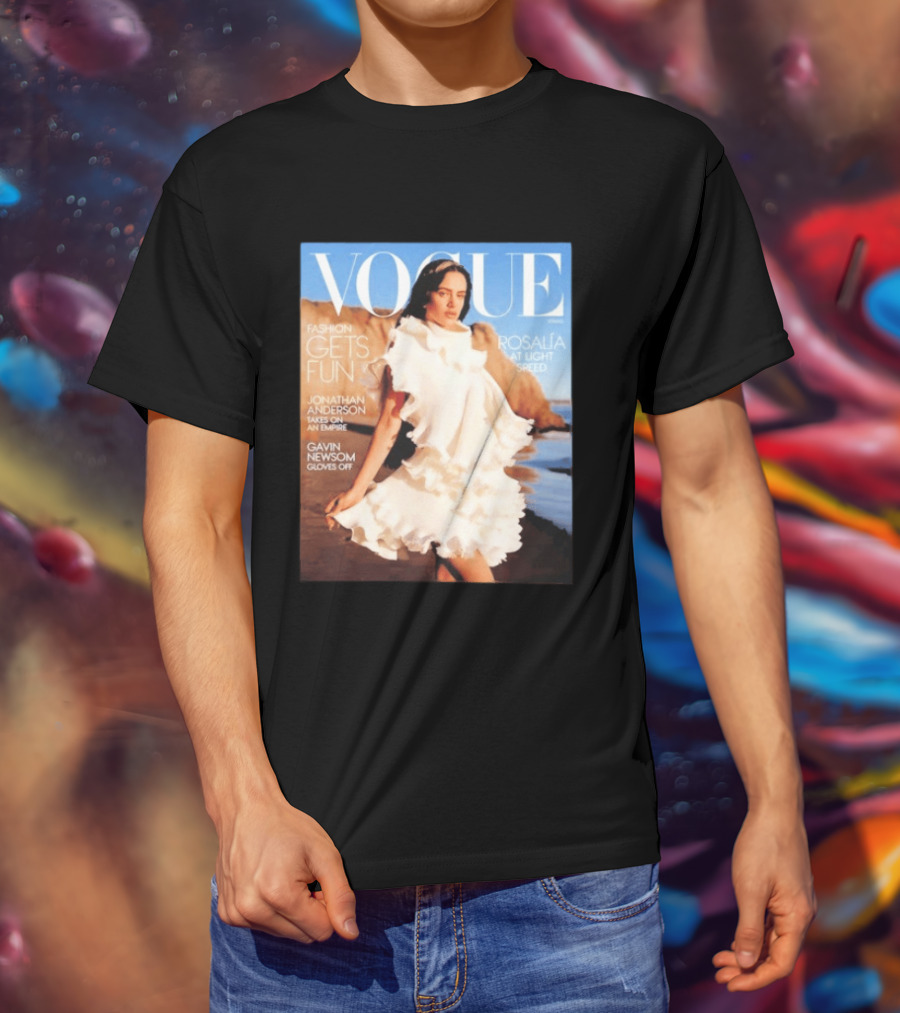 Vogue Spring Fashion Rosalia At Light Speed Jonathan Anderson Gavin Newsom T-Shirt