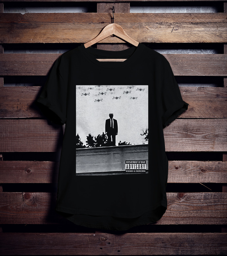 Trump Standing Tall With Advisory Research Warplanes Overhead T-Shirt