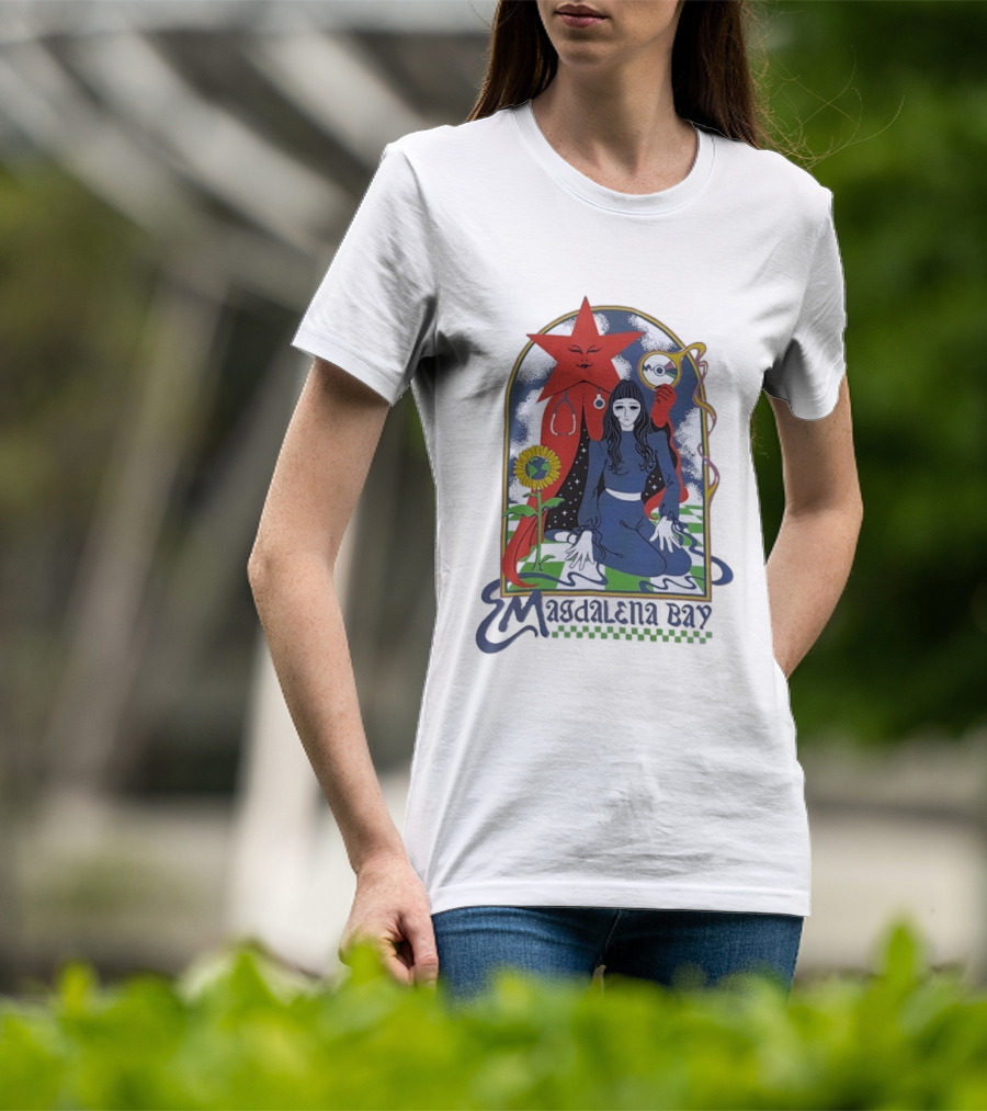 Magdalena Bay Band Psychedelic Star And Sunflower Surreal T-Shirt