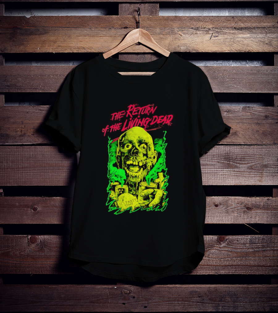 Zombie It's Party Time Return Of The Living Dead Iconic Horror T-Shirt