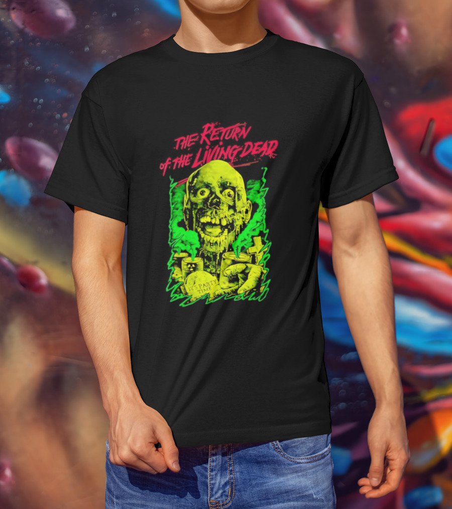 Zombie It's Party Time Return Of The Living Dead Iconic Horror T-Shirt