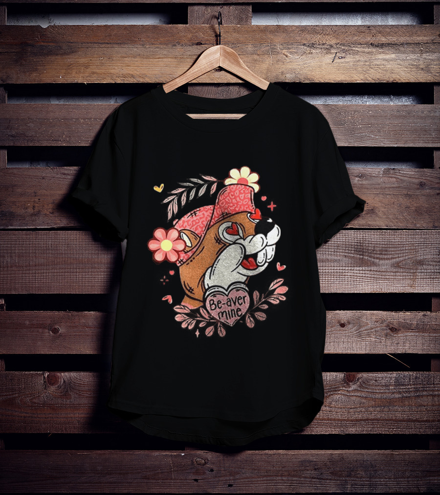 Buc Ee's Be Mine Valentine's Day Buc Ee's Love And Beaver Mine T-Shirt