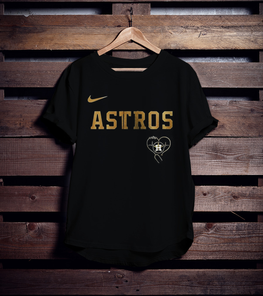 Nike Houston Astros Never Underestimate A Nurse T-Shirt