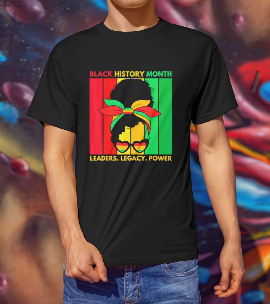 Black History Month Leaders Legacy Power African American T-Shirt