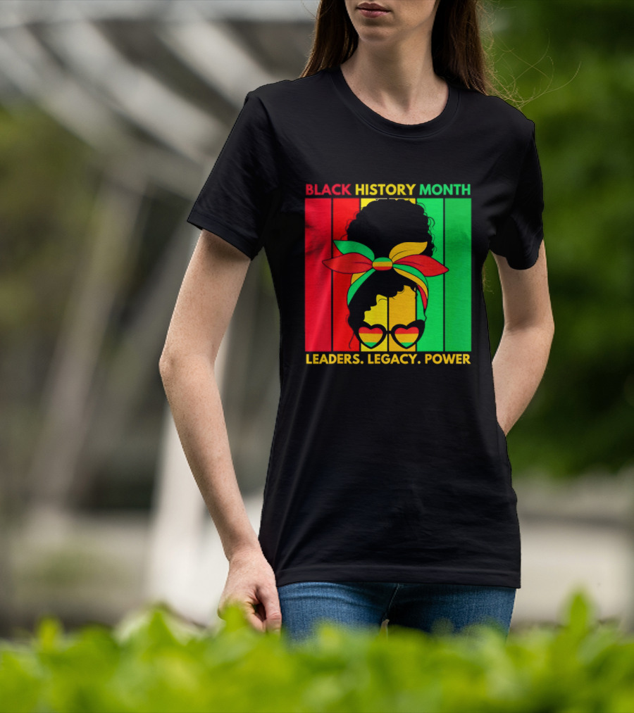 Black History Month Leaders Legacy Power African American T-Shirt