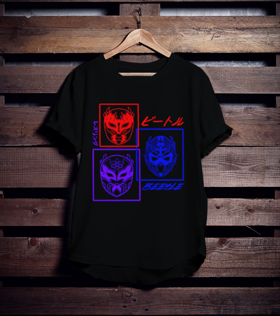 Crimson Beetle 3 Faces Of Beetle T-Shirt