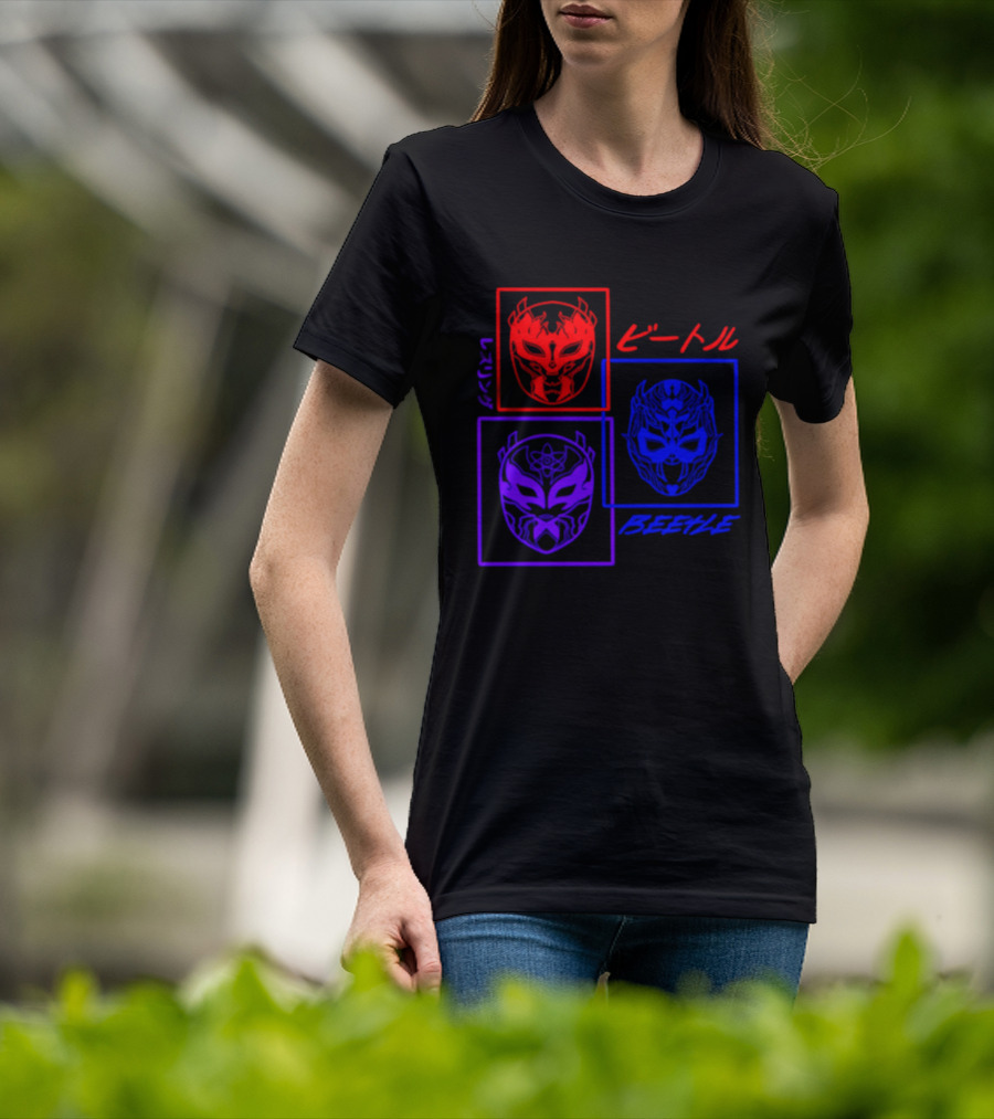 Crimson Beetle 3 Faces Of Beetle T-Shirt