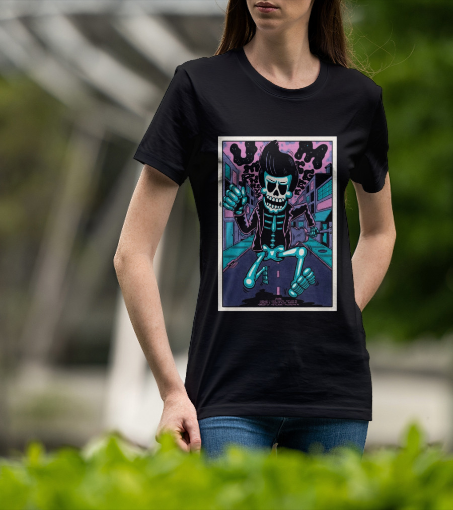 Umphrey's McGee February 2026 Skeleton Tour Portland Detroit Raleigh Philadelphia T-Shirt