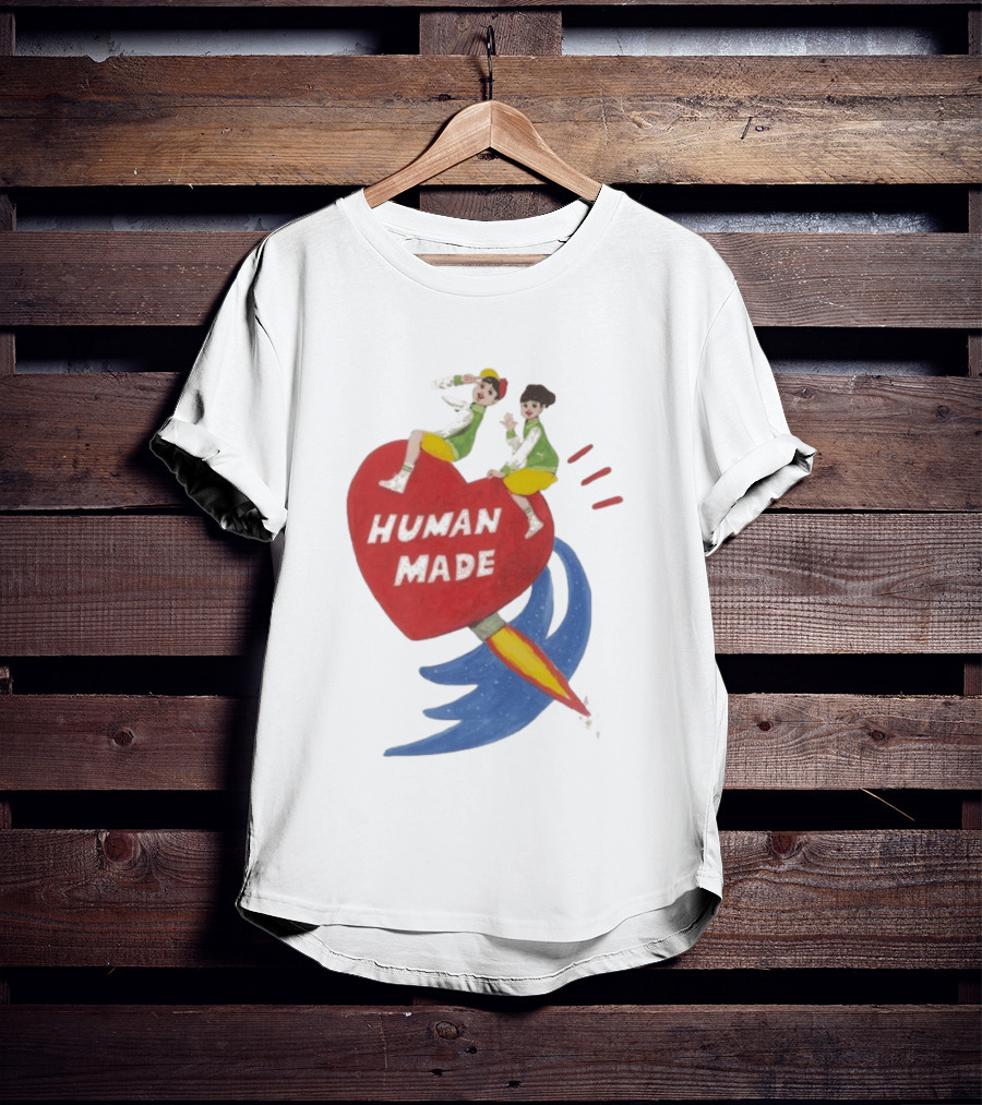 Human Made Heart Rocket Design Keiko Sootome T-Shirt